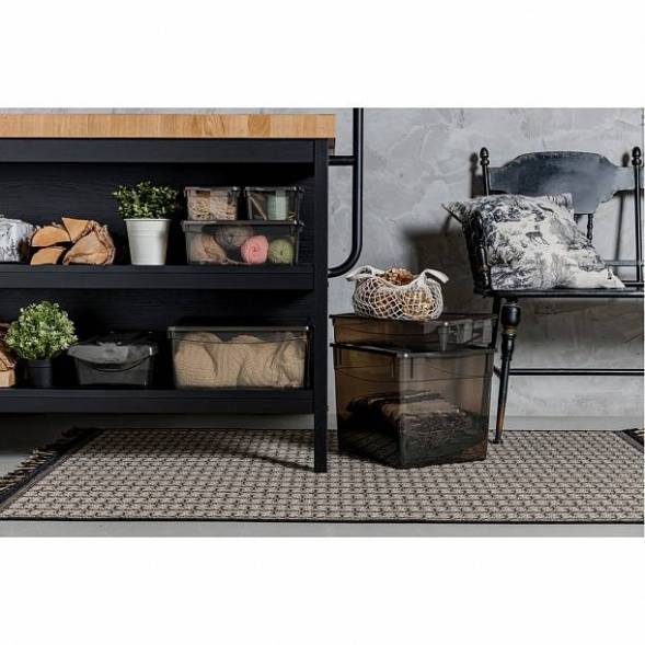 Ящик пластиковый универсальный ECONOVA Колор-Стайл, 9 л, 400x335x85 мм, коричневый [431249814] 