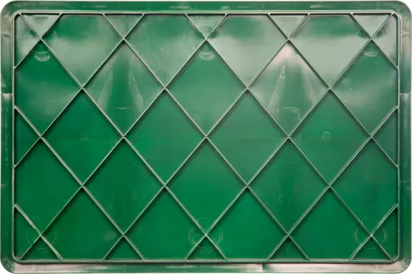 Ящик пластиковый перфорированный, 600×400×180 мм, 35 л, зелёный [706.02.01 м]