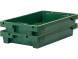 Ящик пластиковый со сплошными стенками и дном, 600х400х100 мм, зеленый [224]