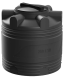 Бочка (емкость) пластиковая вертикальная с крышкой, 200 л, черный [TV200S2]