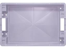 Ящик пластиковый со сплошными стенками и дном, 600х400х100 мм, серый [224]