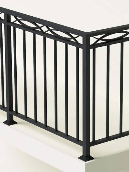 Металлическое балконное ограждение БО-8, 1 пог. м.