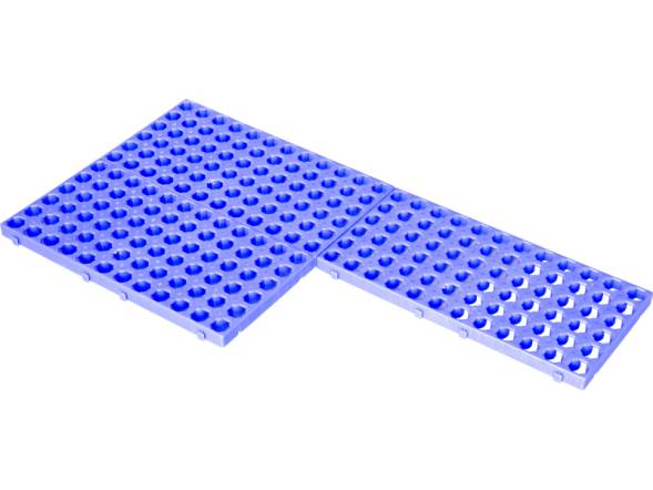 Напольная пластиковая решетка для заморозки и разморозки, 500х250х25 мм, синий [452-00]