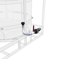 Комплект полного слива с краном G3 на одну емкость TR