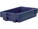 Ящик пластиковый со сплошными стенками и дном, 600х400х100 мм, синий [224]