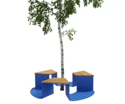 Скамейка вокруг дерева «Эраунд 3»