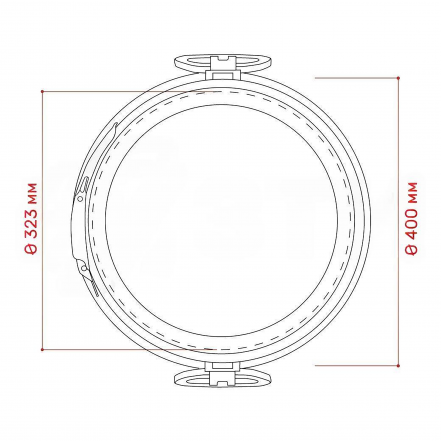 Бочка пластиковая с крышкой, металлическим обручем и ручками, 65 л, синий [БП65.02/15]