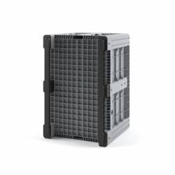 Крупногабаритный сплошной пластиковый контейнер на полозьях iBox, 1200х800x800 мм, серый [11.602F.92.PE.C9]