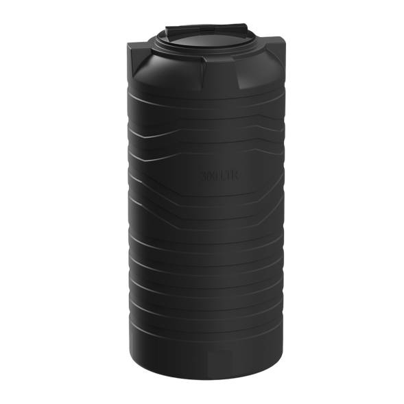 Емкость пластиковая цилиндрическая вертикальная, 300 л, черный [TN300S1]