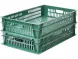 Ящик пластиковый сплошной, 740x465x145 мм, 39 л, зеленый [404-Т-1]