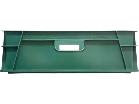 Ящик пластиковый сплошной, 740x465x145 мм, 39 л, зеленый [404-Т-2]