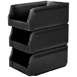 Складской лоток для метизов, мелочей и деталей Logic Store®, 350х225х200 мм, черный [12.404]