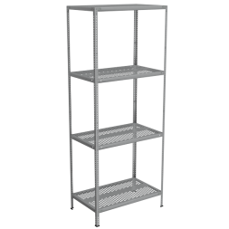 Стеллаж перфорированный из нержавеющей стали 2500x1000x600 [14005]