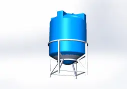 Бункер 5000 л усиленный в обрешетке