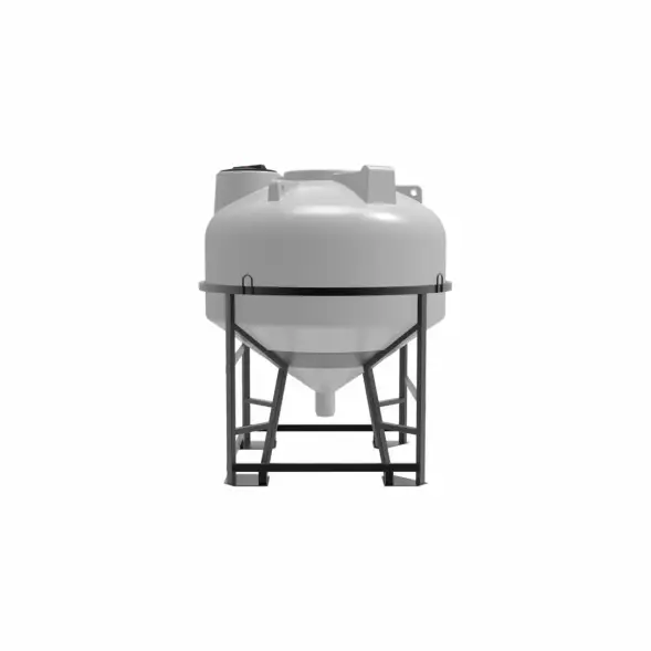 Емкость ЦКТ 3000 л с патрубком 90мм под плотность до 1,5 г/см3 белая в обрешетке