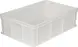 Ящик пластиковый сплошной, 600×400×180 мм, 35 л, белый [706.03.02 М]