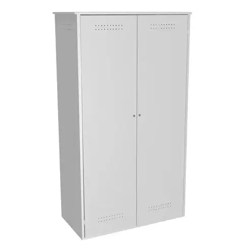 Шкаф усиленный для кислородных баллонов 2400x1250x600 мм Светло-серый