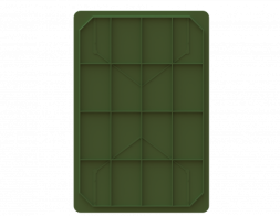 Ящик пластиковый универсальный пищевой сплошной лёгкий, 600х400х259 мм, синий [12.435FL.40.PE.R]