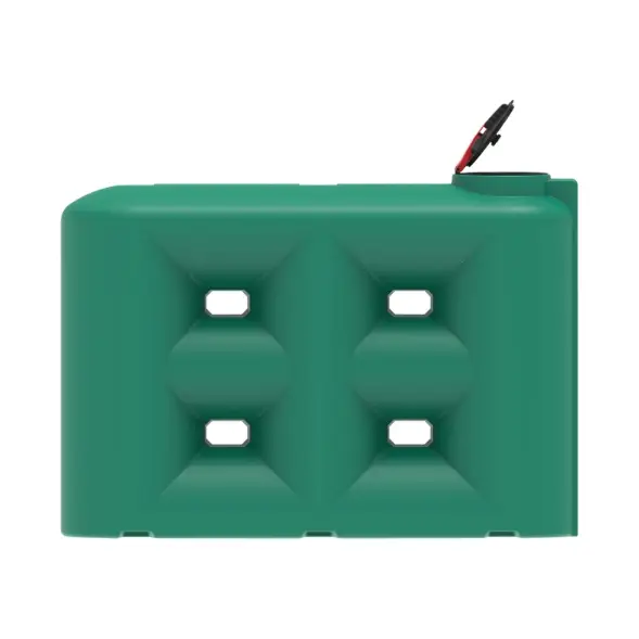 Емкость S 3000 л с откидной крышкой зеленая