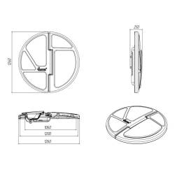Крышка колодца Rostok складная