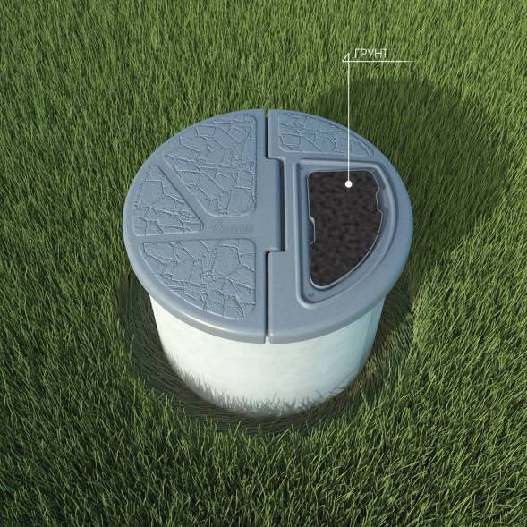 Крышка колодца Rostok складная