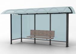 Павильон остановочный Классик 2, 4200x1600x2700 мм