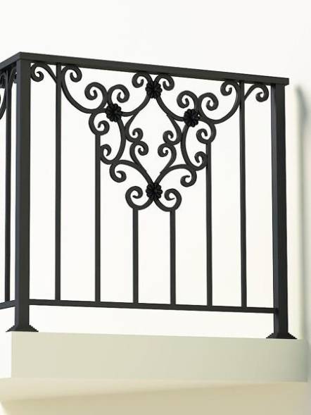 Металлическое балконное ограждение БО-18, 1 пог. м.