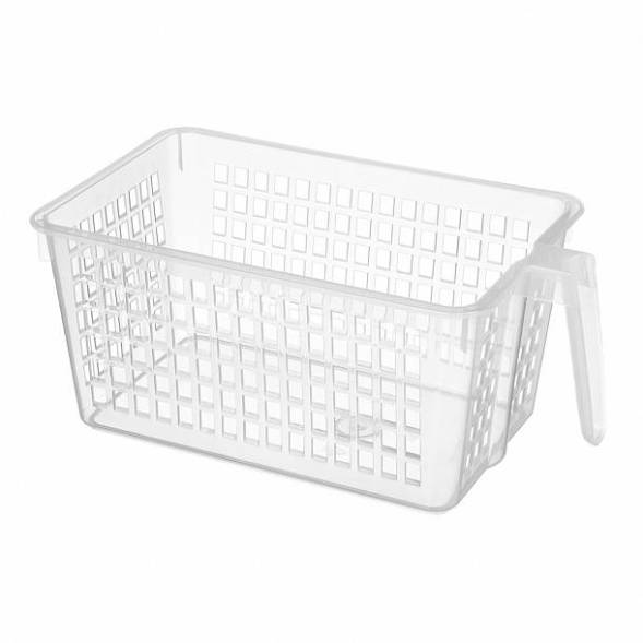 Корзинка универсальная с ручкой 280x160x120 мм, бесцветный
