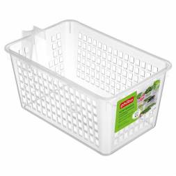 Корзинка универсальная с ручкой 280x160x120 мм, бесцветный