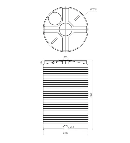 Емкость вертикальная 15000л
