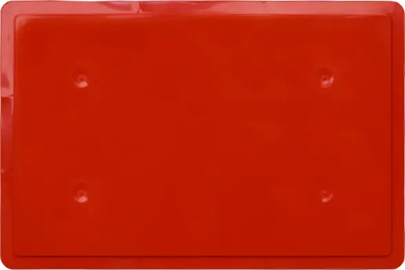 Ящик пластиковый сплошной, 600x400x75 мм, 15 л, красный [424]