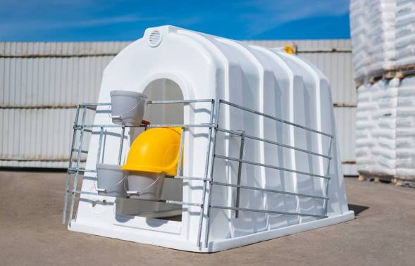 Вольер домика для телят оцинкованный