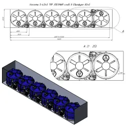 Кассета 5м3 TRF (ПОЛНЫЙ слив) для КАС/ЖКУ