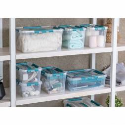 Ящик универсальный с замками и вставкой-органайзером Grand box, 390x290x180мм, 15,3л