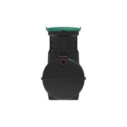 Автономная канализация Rostok Ground 4 с горловиной 600 мм и самотечным отведением, 1800л, черный [504.1500.899.002]