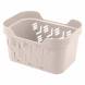 Корзинка универсальная Deluxe, 189x132x110 мм, 1,9 л, светло-бежевый