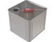 Канистра металлическая квадратная с пластиковой ручкой, 10 л, отверстие под берикап 42мм, серебристый [3784]