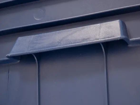 Ящик пластиковый сплошной, 710x500x455 мм, 122 л, синий [425]