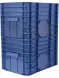 Ящик пластиковый сплошной, 710x500x455 мм, 122 л, синий [425]