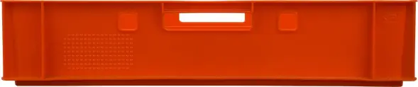Ящик пластиковый сплошной Е1 (евроформат), 600x400x120 мм, 25 л, красный [205]