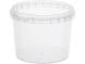 Контейнер п/п 0,7л. круглый, d-122 мм, с прозрачной крышкой