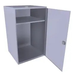 Шкаф для хранения бронежилетов и касок 1000x600x600 мм Светло-серый