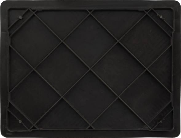 Ящик пластиковый перфорированный, 410×315×180 мм, 23 л, черный [302-Б2]