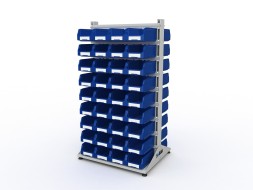 Стеллаж для пластиковых лотков S-BOX двухсторонний 1800x1000x800.03