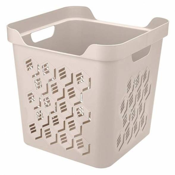 Корзинка универсальная Deluxe, 286x286x286 мм, 18 л, светло-бежевый