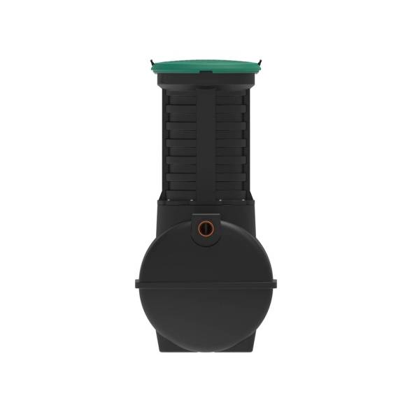 Автономная канализация Rostok Ground 4 с горловиной 1000 мм и принудительным отведением, 1800л, черный [001.1500.899.000]