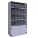 Шкаф для 48 противогазов ХПГ-48-600 без двери 1800x600x400 мм Светло-серый