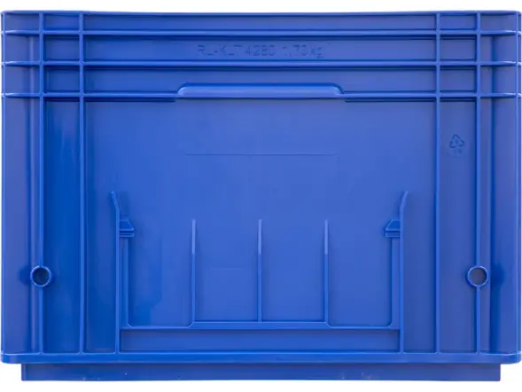 Евроконтейнер пластиковый перфорированный RL-KLT VDA 4280, 396x297x280 мм, 24,1 л, голубой