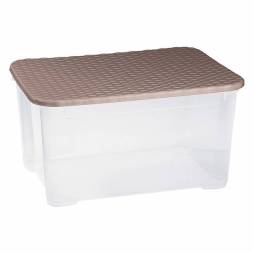 Ящик универсальный с крышкой «Ротанг» 555x390x290 мм