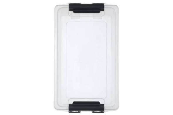 Контейнер с крышкой и клипсами Rox Box Home, 10л, 100x170x210 мм, прозрачный